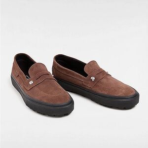 Brown suede loafer sneaker